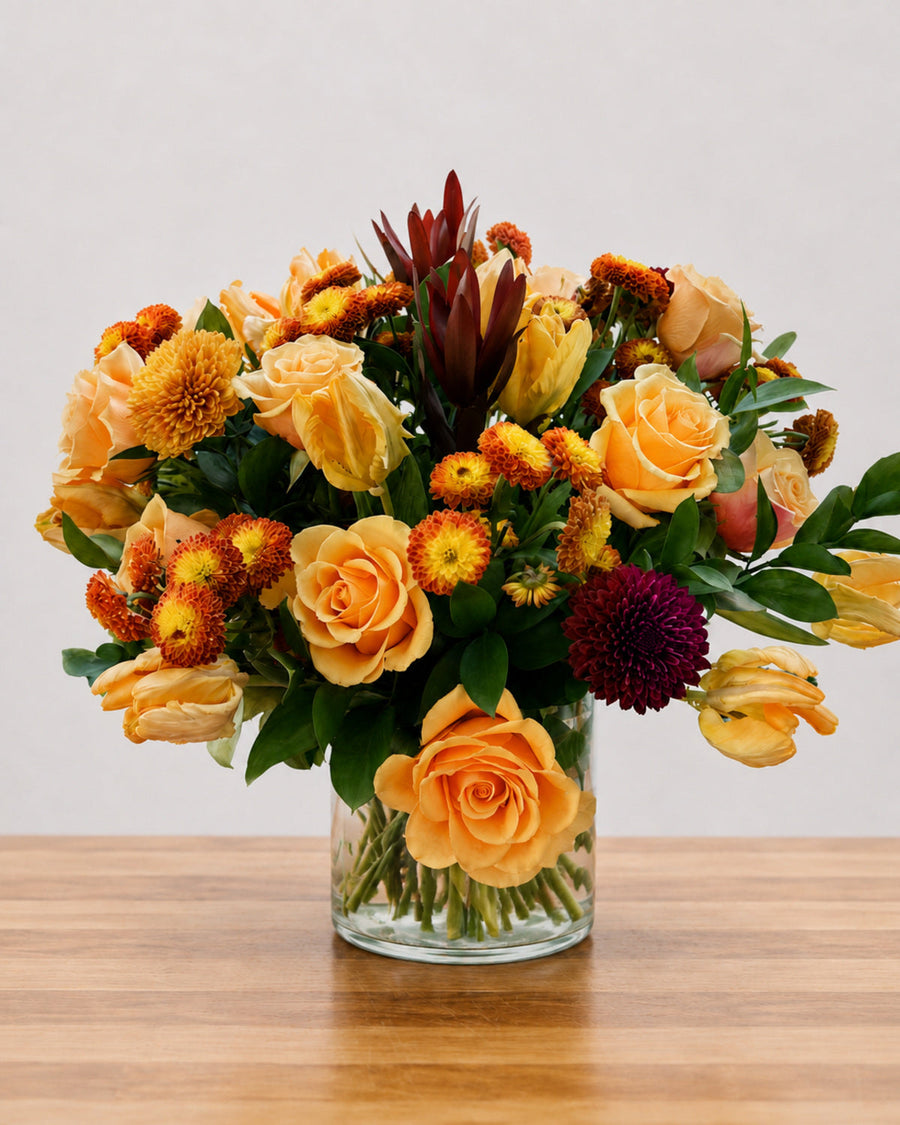 Amber Rose floral arrangement by Pardes Floral
