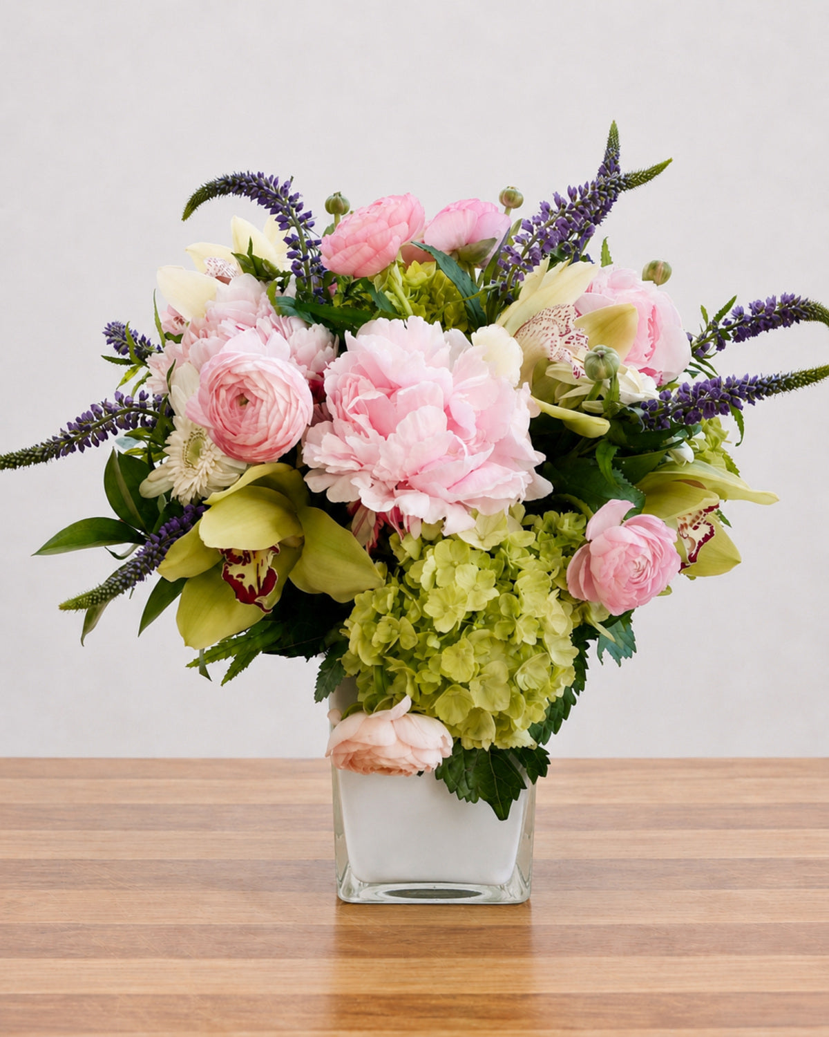 Blush Veranda floral arrangement by Pardes Floral