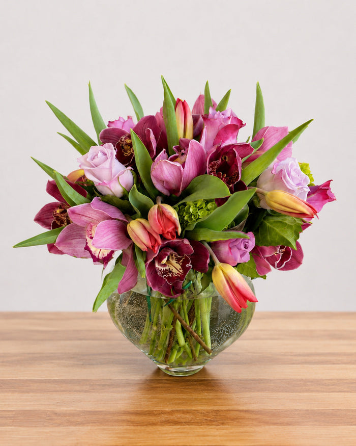 Magenta Garden floral arrangement by Pardes Floral